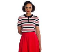 Banned Apparel - Audry Stripe Red - Polo - multicolored - S - 100% Cotton,Knitwear S