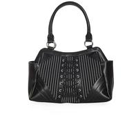 Banned Apparel Black Core Pinstripe Womens Alternative Tote Bag