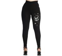 BANNED Apparel Black Gothic Emo Punk Psychobilly Kitty Stars Space Cat Leggings