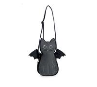 BANNED Apparel Black Gothic Punk Emo Kitty Cat Bat Wings Wendigo Backpack Bag