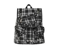 BANNED Apparel Black White Punk Rockabilly Gothic Studded Yamy Bag Backpack