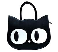 Banned Apparel Heart of Gold Kitty Cute Cat Eyes Large Handbag w/Detachable Strap