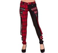 Banned Apparel Jetsetter Trousers Red Check/Black S