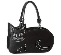 Banned Apparel 'Kitty Kat' Cute Whiskers Handbag Black School Shoulder Bag