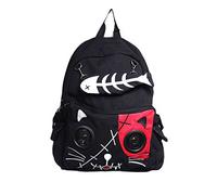 Banned Apparel Kitty Speaker Backpack Fish-Bone Purse 3.5mm Aux