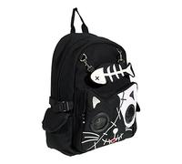 Banned Apparel Kitty Speaker Backpack Fish-Bone Purse 3.5mm Aux