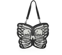 Banned Apparel Mariposa Luz Womens Glow In The Dark Alternative Punk Grunge Metal Rockwear Shoulder Bag Handbag
