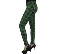 BANNED Apparel Tartan Check Plaid Skinny Punk Emo Stretch Rockabilly Trousers