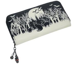 Banned Apparel Woodland Gothic Kitty Bats Horror Punk Wallet