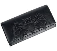 Banned Bat Wallet Women Wallet Black, 100% Polyurethane,