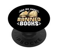 Banned Book List Reading Banned Books Lover Reader PopSockets Adhesive PopGrip