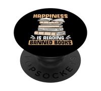 Banned Book Lover Reading Banned Book Puzzle Reader PopSockets Adhesive PopGrip