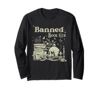 Banned Book Reader's Club Literacy and Justice for All Skull Long Sleeve T-Shirt