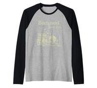 Banned Book Reader's Club Literacy and Justice for All Skull Raglan Baseball Tee