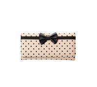 Banned Carla 50's Vintage Style Polka Dot Wallet - Beige