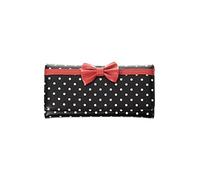 Banned Carla 50's Vintage Style Polka Dot Wallet - Black