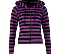 Banned Cat Ears Striped Top Gothic Rockabilly Hoodie