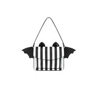 Banned Catacomb Bat Handbag black white Onesize