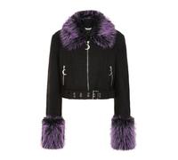 Banned Cold Spell Mid-Season Jacket black lilac S