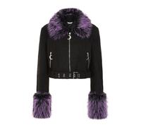 Banned Cold Spell Mid-Season Jacket black lilac XS