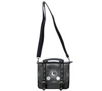 Banned Cosmic Pentagram Design Small Satchel Bag - Black/One Size