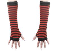 Banned Frances striped arm warmers Arm warmers black red Onesize
