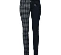 Banned Half The Damage Stripped Trousers Cloth Trousers grey black S