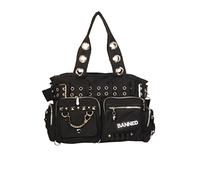Banned Handcuff Handbag - Black/Black/One Size