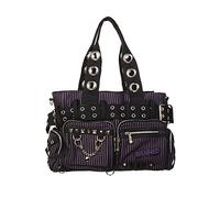 Banned Handcuff Handbag - Black/Purple/One Size
