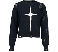 Banned Kara Vex Jumper Knit jumper black white XXL