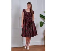 Banned Marilyn Dress Midi Dress black red XL