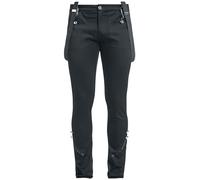 Banned Military Drummer Trousers Cloth Trousers black M