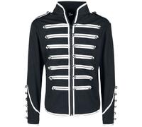 Banned Military Drummer Uniform Jacket black silver M