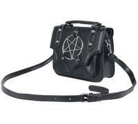 Banned Moloch Pentagram Satchel Bag Crossbody Batwing Gothic Faux Leather