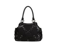 Banned Occult Illuminati Pentagram Star Symbol Handbag Faux Leather Punk Bag
