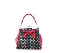 Banned Polka Starr Handbag Black & Red