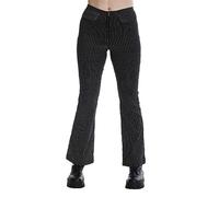 Banned Renata Pinstripe Alternative Punk Trousers (L) Black