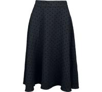 Banned Retro Annie Rose Spot Skirt Midi Skirt black 4XL