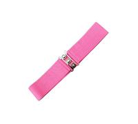 Banned Retro Vintage 1950's Elasticated Wide Nurse Belt - Hot Pink (Large - UK 12-18)