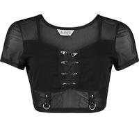 Banned Shadow Veil Mesh Top T-shirt black M