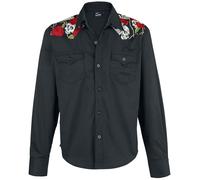 Banned Skull Rose Longsleeve black L