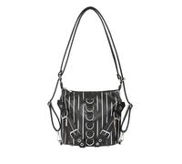 Banned Twisted Halo Convertible Backpack black white Onesize