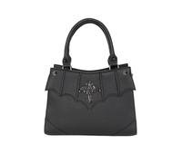 Banned Veil of Vesper Handbag - Gothic Black Bat Crossbody Vegan Leather Purse