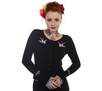 Banned Women's Swallow Bird Rockabilly Retro Cardigan (4XL - UK 22)
