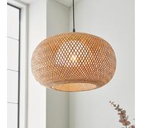 Banner Circular Rafia Pendant Ceiling Light black