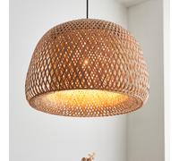 Banner Round Rafia Pendant Ceiling Light black