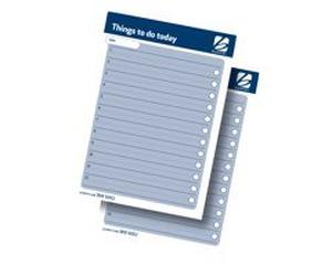 Banner Things To Do Today Pad A4 80 Sheet Pre-printed Pads. Size: A4. 60gsm. Convenient Way To Take And Leave Messages. Add Date To Top Of Each Page. Organise Your Tasks Into An Easily Achieved List, With An Additional Tick Box For Ticking Your Task When Completed. 80 Sheets Blue Paper Per Pad. Board Backed And Headbound. Pack Of 10. Ref 9095002