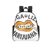 Banner Words Legalize Marijuana Human Backpack for School 12.40x5.12x14.17inch Backpacks School Multipurpose Casual School Bag Business Travel School,Office