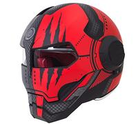 BANNESE Motorcycle Helmet Full Face Predator Helmet Motorcycle, Personality Cool Flip Open Helmet Mask for Motorcycle, Scooter Or Club Parties And Cosplay Prop, DOT Certified,Matte Camouflage,XL