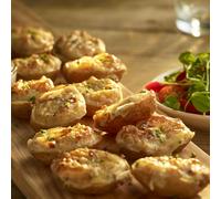 Bannisters Frozen Mini Cheese & Bacon Potato Skins - 1x1.9kg